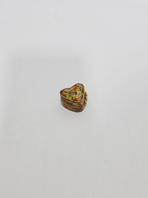 Hasyılmaz Antika Cloisonne Minyatür Kutu 2,7x2,5cm 094
