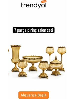 Betonique Stone 7 Parça Dekoratif Salon Set