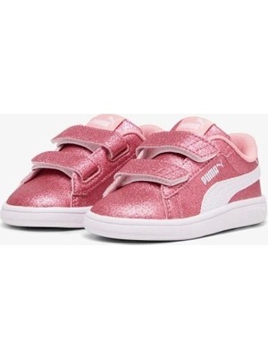 Puma 39468801 Smash 3.0 Glıt Glam V In Peach Whıte Çocuk Spor Ayakkabı