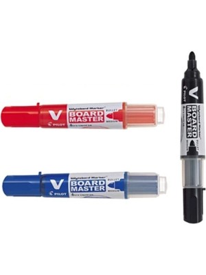 Özbience Değiştirilebilir Kartuşlu Pilot V Board Master Tahta Kalemi 3'lü Set