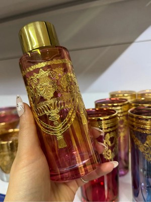 Betonique Stone Esterhomedecor Yaldız Işlemeli Kolonyo Şişesi