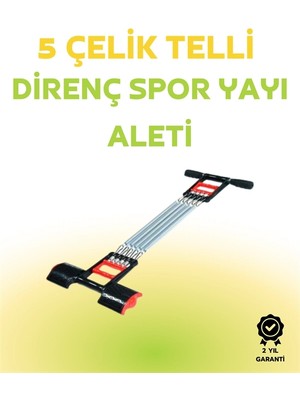 Pileli Store Paslanmaz Çelik Yaylı Çoklu Dirençli Kol ve Gövde Egzersiz Aleti