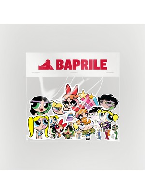 Baprile Powerpuff Girls 14 Parça Kaliteli Laptop Ajanda Termos Etiket Seti
