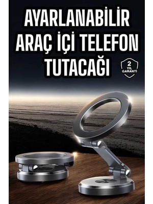 Renklime Araç Içi Telefon Tutacağı Manyetik Tasarım Ayarlanabilir