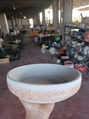 Dekoratif Taş Saksı Beton 2 No. (Arajman Saksısı)