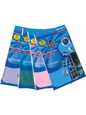 4 Adet   Magic Dose Microfiber Bez 40X50 cm