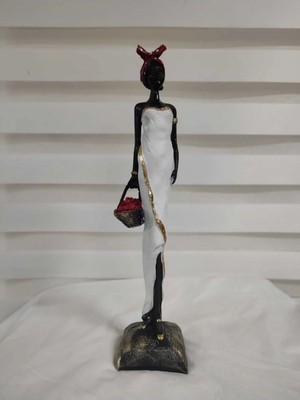 Betonique Stone Sepetli Kız Biblo 52CM.