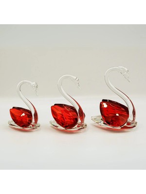 Betonique Stone Kristal 3'lü Kuğu Set
