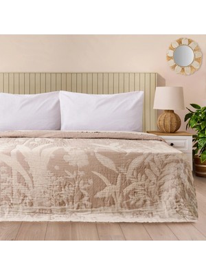 Matmel Soft Palmyra Çift Kişilik Müslin Pike - Bej - 230X240 cm
