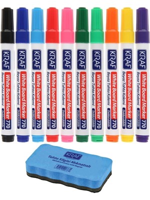 Özbience 10 Renk Tahta Kalem Seti ve Mıknatıslı Silgi ile Yazma Keyfi