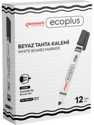 Özbience Ecoplus Beyaz Tahta Kalemi 12'li, Temiz ve Kalıcı Yazılar Için