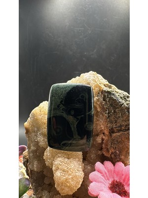 Aries 41.05 Ct 32.5X22.4 mm Natural Kambaba Jasper