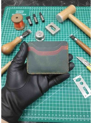 Vintage Leather Craft Hakiki Deri Erkek Kartlık