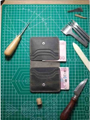 Vintage Leather Craft Hakiki Deri Cüzdan