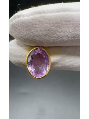 Aries 3.76GR Natural Amethyst 925 Ayar Gümüş Kolye Ucu