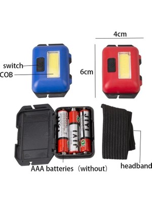 Colezium PS-T89 Mini Pilli Cob LED 3 Mod Su Geçirmez Kafa Feneri Lambası