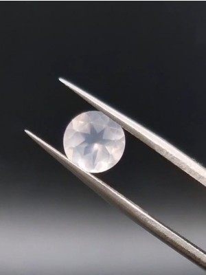 Aries 1.70CT 8mm Round Natural Rose Quartz