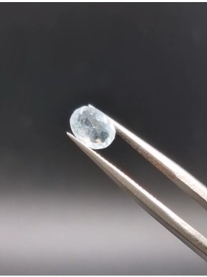 Aries 0.67CT 6.5x4.9mm Oval Natural Unheated Blue Aquamarine