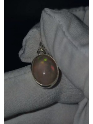 Aries 2.15GR Natural Ethiopia Opal 925 Ayar Gümüş Kolye Ucu