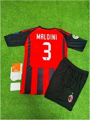 M.i.l.a.n 2007 Sezonu Paolo Maldini Nostalji Çocuk Forması 4'lü Set