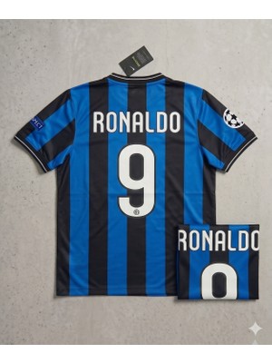 Andream Ronaldo 9 Inter Milan Şampiyonluk Futbol Forması Unisex