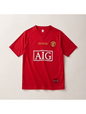 Andream Manchester United David Beckham 2007/08 Sezon Unisex Kırmızı Futbol Forması