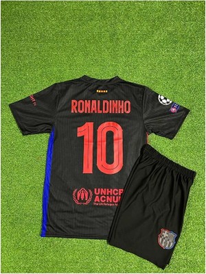 Barcelona Yeni Sezon Ronaldinho Çocuk Forması (Black)