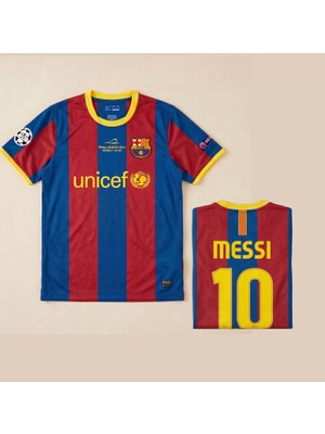 Andream Barcelona Messi 2011/12 Sezon Final London Unisex Futbol Forması
