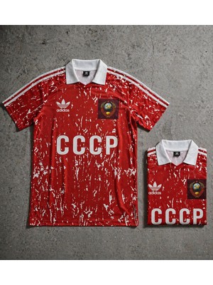 Andream Cccp Özel Tasarım Sovyet Futbol Forması Unisex Kırmızı