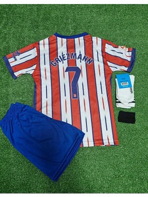 Atletico Madrid 2023/24 Yeni Sezon Antoine Griezmann Çocuk Forması 4'lü Set
