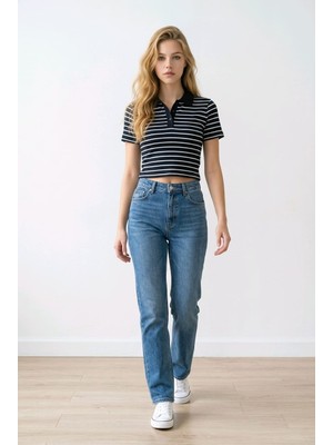 NİVA.ZY Polo Yaka Crop