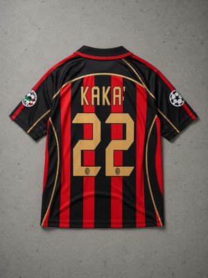 Andream Kaka Ac Milan Efsane Nostalji  Yetişkin Unisex Futbol Forması Üst Takım