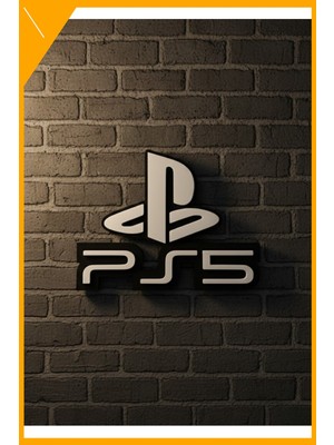Esplendor Oyun Temalı Duvar Dekoru Minimal Tasarım 16×12 cm Ps5 Logo