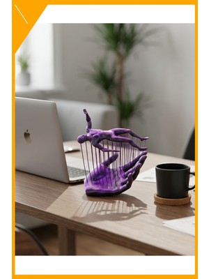 Esplendor 3D Insan Figürü Dekoratif Obje Modern Tasarım Masa Üstü Duvar Dekoru