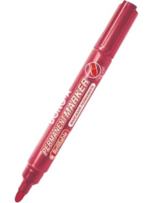 Özbience Kırmızı Renkli Yuvarlak Uçlu Kalem, Kalıcı ve Güçlü Yazım Için Ideal