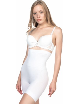 Beruflic Beyaz Mı Emay 2056 Yüksek Bel Masajlı Uzun Paça Korse Under Moda