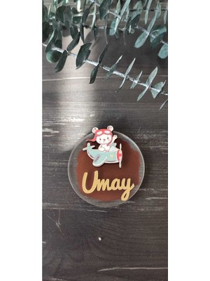 PremiumPort Ayı Figürlü Pleksi Magnet 10'lu Set, Eğlenceli ve Renkli Dekorasyon Malzemesi