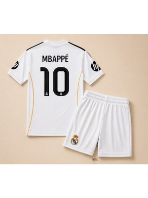 Andream  Real Madrid Mbappe 2025/26 Yeni Sezon Çocuk Futbol Forması Forma Şort Çorap 3 Parça