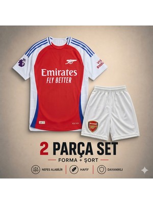Andream Arsenal Saka Çocuk Futbol Forması Forma Şort 2 Parça