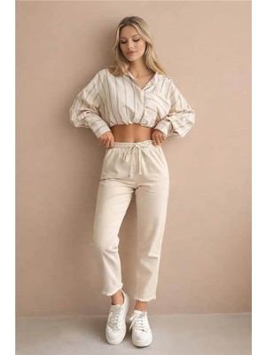 Fashion Friends Kadın Kanvas Pantolon 26Y0391K1