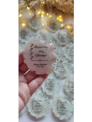 PremiumPort Epoksi Magnet 10’lu Set, Söz, Nişan, Kına, Nikah, Mevlüt Hatıra Hediyesi