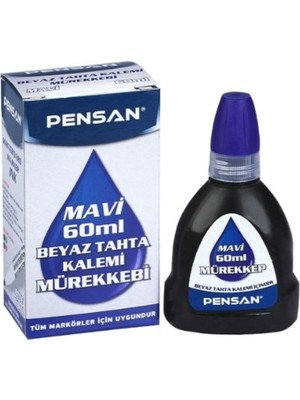 Özbience 4800 60 ml Beyaz Tahta Kalemi Mürekkebi Mavi, Kaliteli ve Şık Tasarım