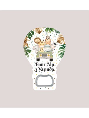 PremiumPort Safari Temalı Renkli Balon Açacak Magnet, Eğlence Dolu Hediye Ürününüz