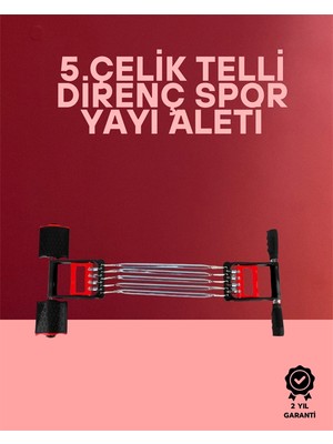 Getittir Ayarlanabilir Elastik Yaylı Ergonomik Tasarımlı Kas Güçlendirme Seti - Lisinya