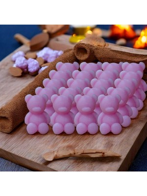 PremiumPort 20 Adet Ayıcık Mum Seti, Kına, Söz, Nişan, Nikah, Düğün, Babyshower Hediyesi