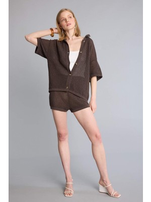 DeFacto Regular Fit Triko Şort H7774AX26SM