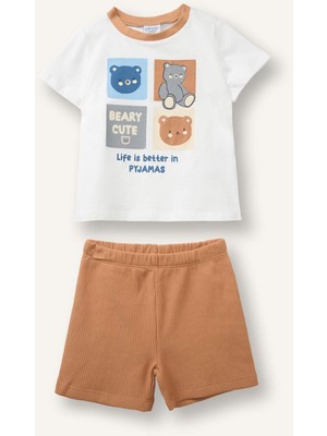 DeFacto Hayvan Desenli 2'li Pijama Takımı Erkek Bebek H5395A526HS