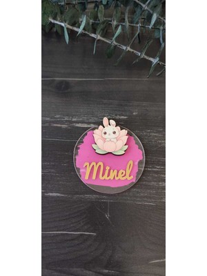 PremiumPort Tavşan Figürlü Pleksi Magnet 10'lu Set, Şık ve Renkli Dekorasyon Seçeneği
