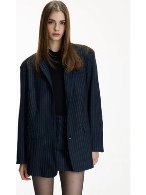 Heylea Lacivert Kadın Blazer Cecilia Jacket