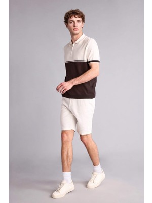 DeFacto Regular Fıt Pamuklu BERMUDA D4268AX26SM